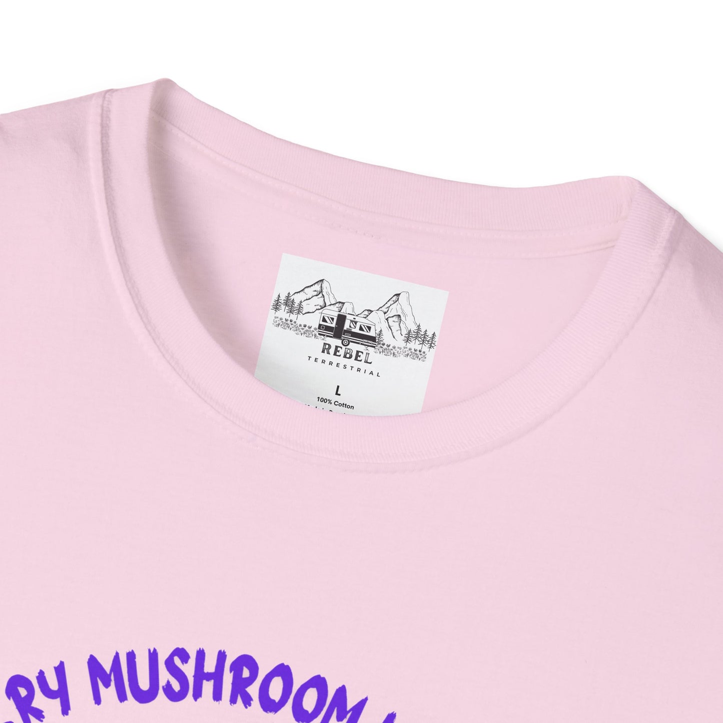 Psychedelic Mushrooms "Every Mushroom is Edible (Some Only Once)" Unisex Softstyle T-Shirt