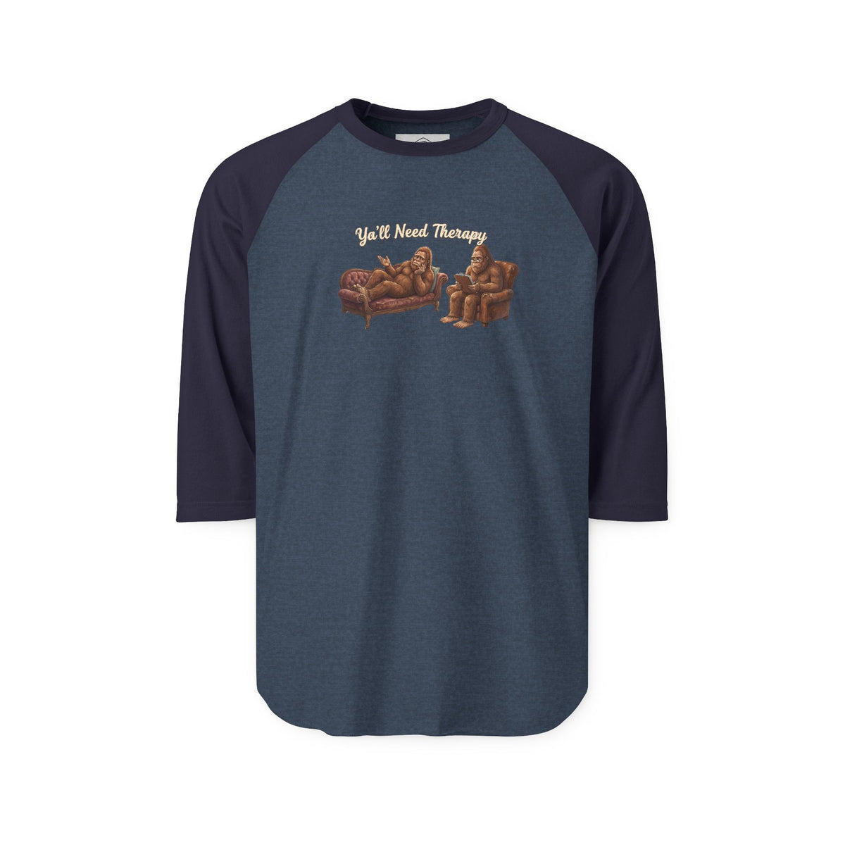 Y’all Need Therapy Bigfoot Raglan Shirt