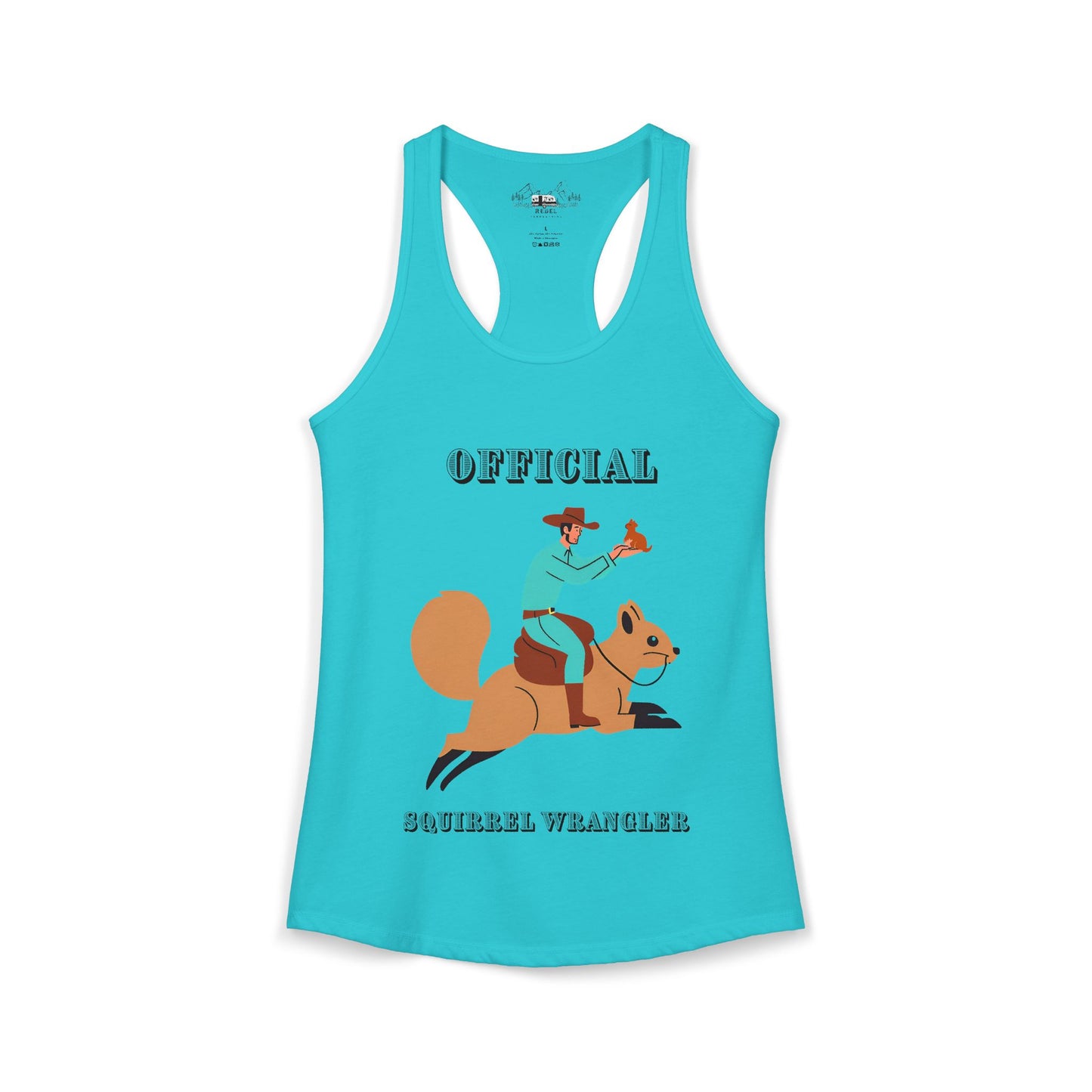 Official Squirrel Wrangler Women's Racerback Tank Top