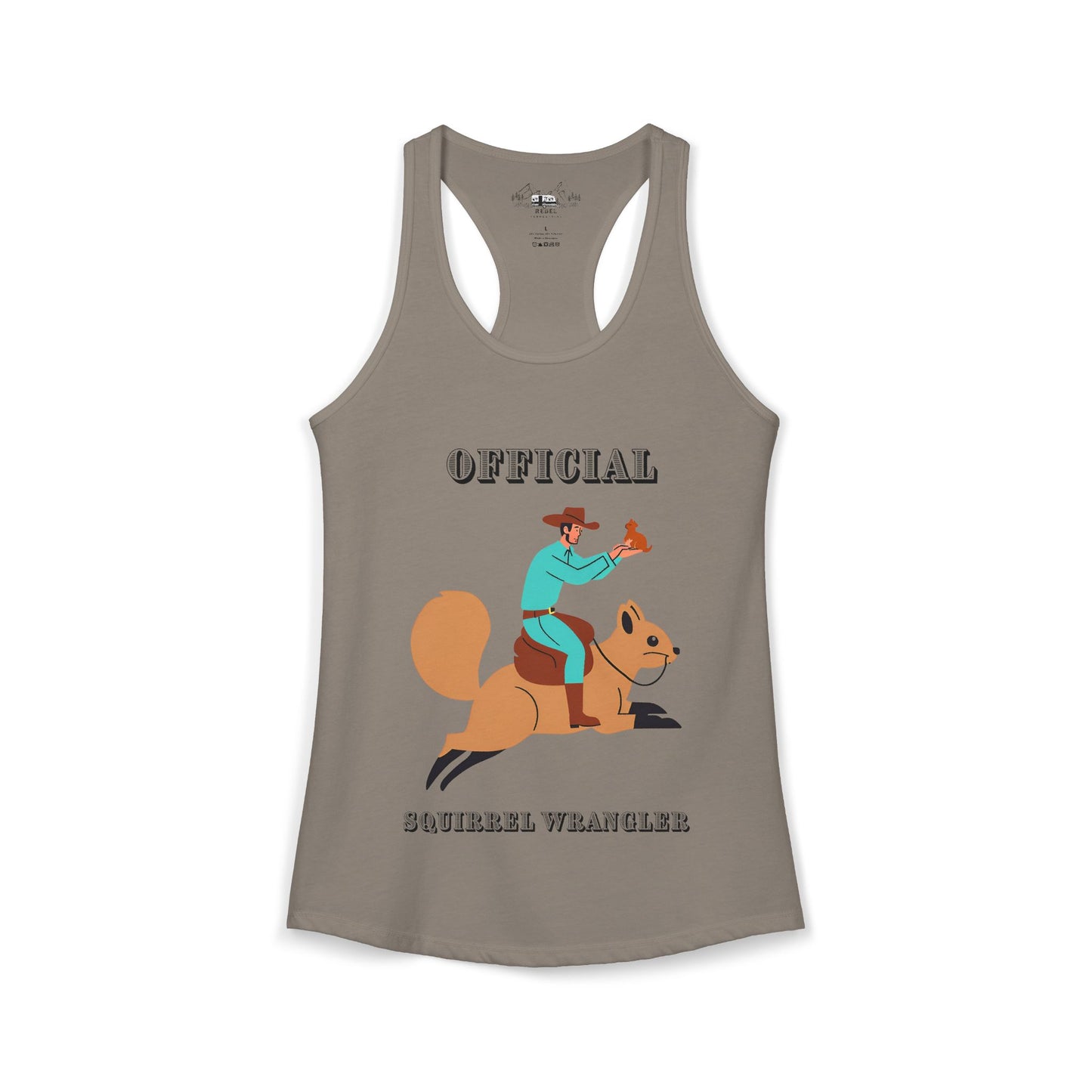 Official Squirrel Wrangler Women's Racerback Tank Top
