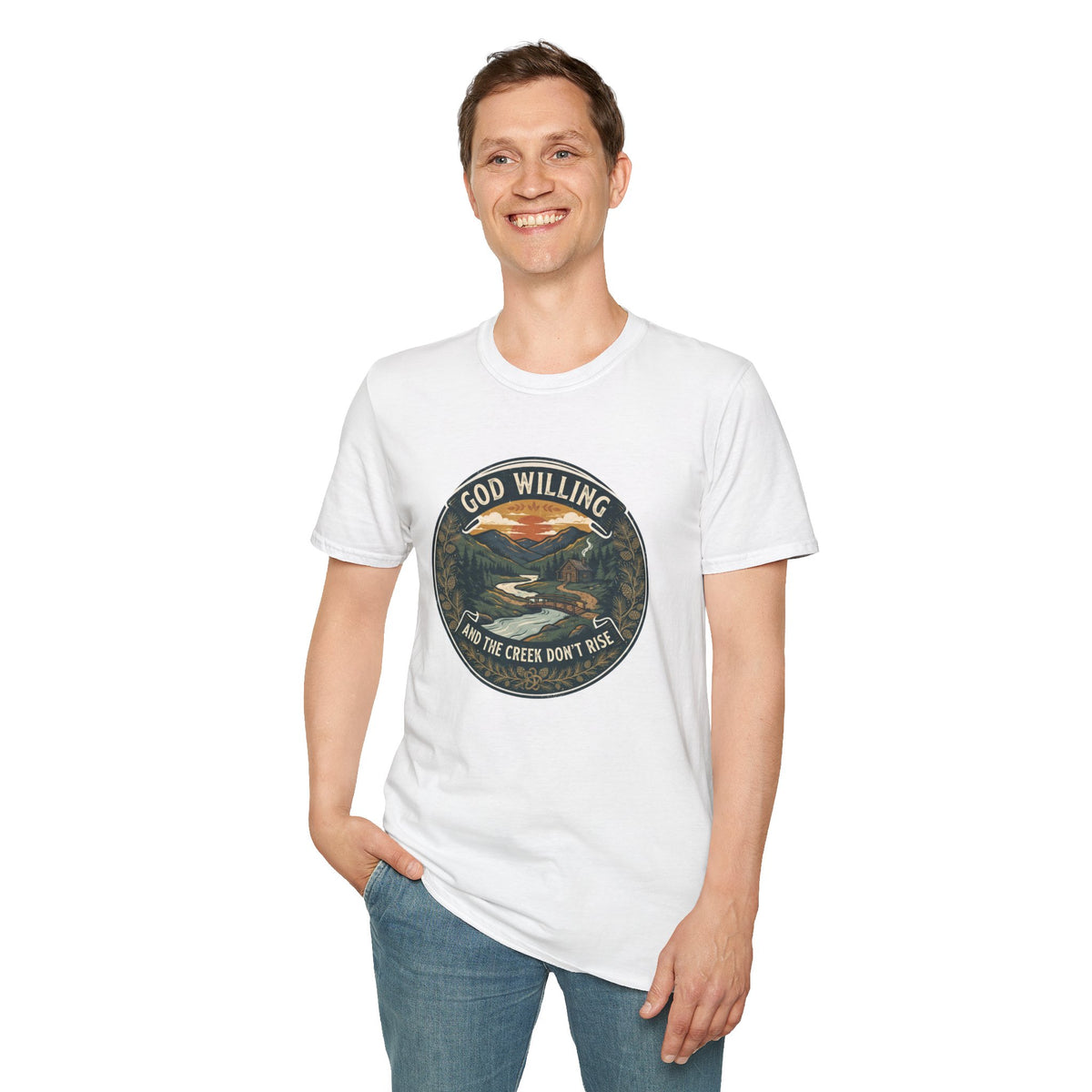 Creek Don't Rise Appalachian Motto T-Shirt