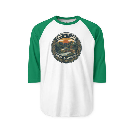 Creek Don't Rise Appalachian Motto Raglan Shirt