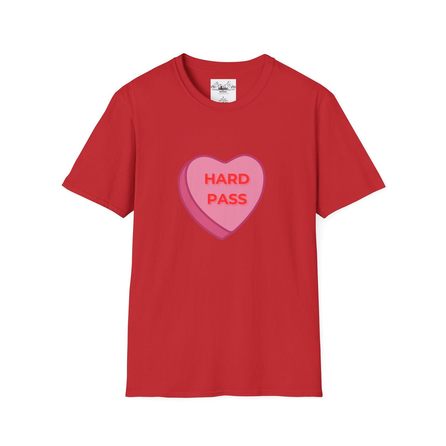 Hard Pass Candy Heart Crew Neck Tee