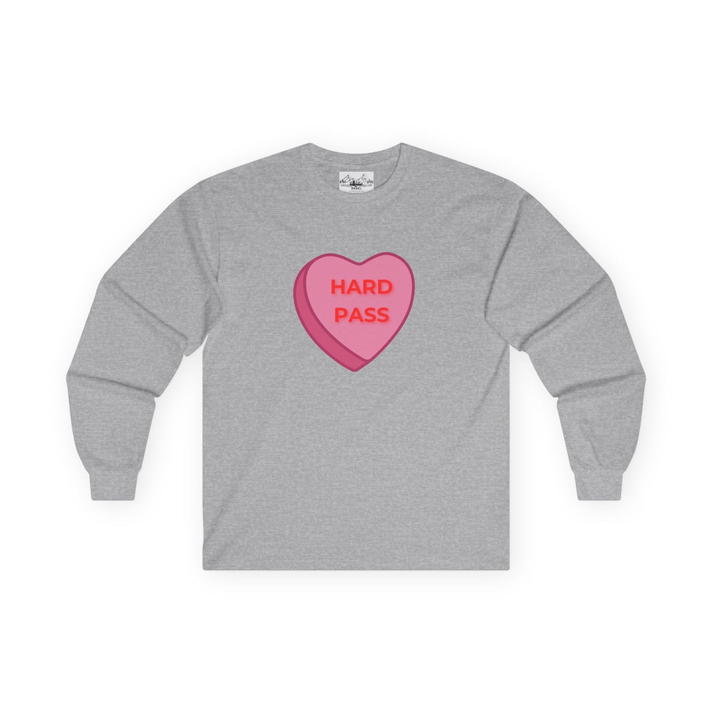 Hard Pass Candy Heart Long Sleeve Tee