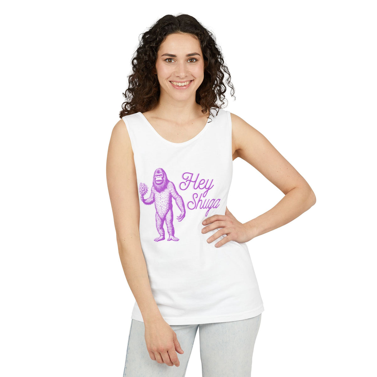 Hey Shuga Bigfoot Unisex Tank Top
