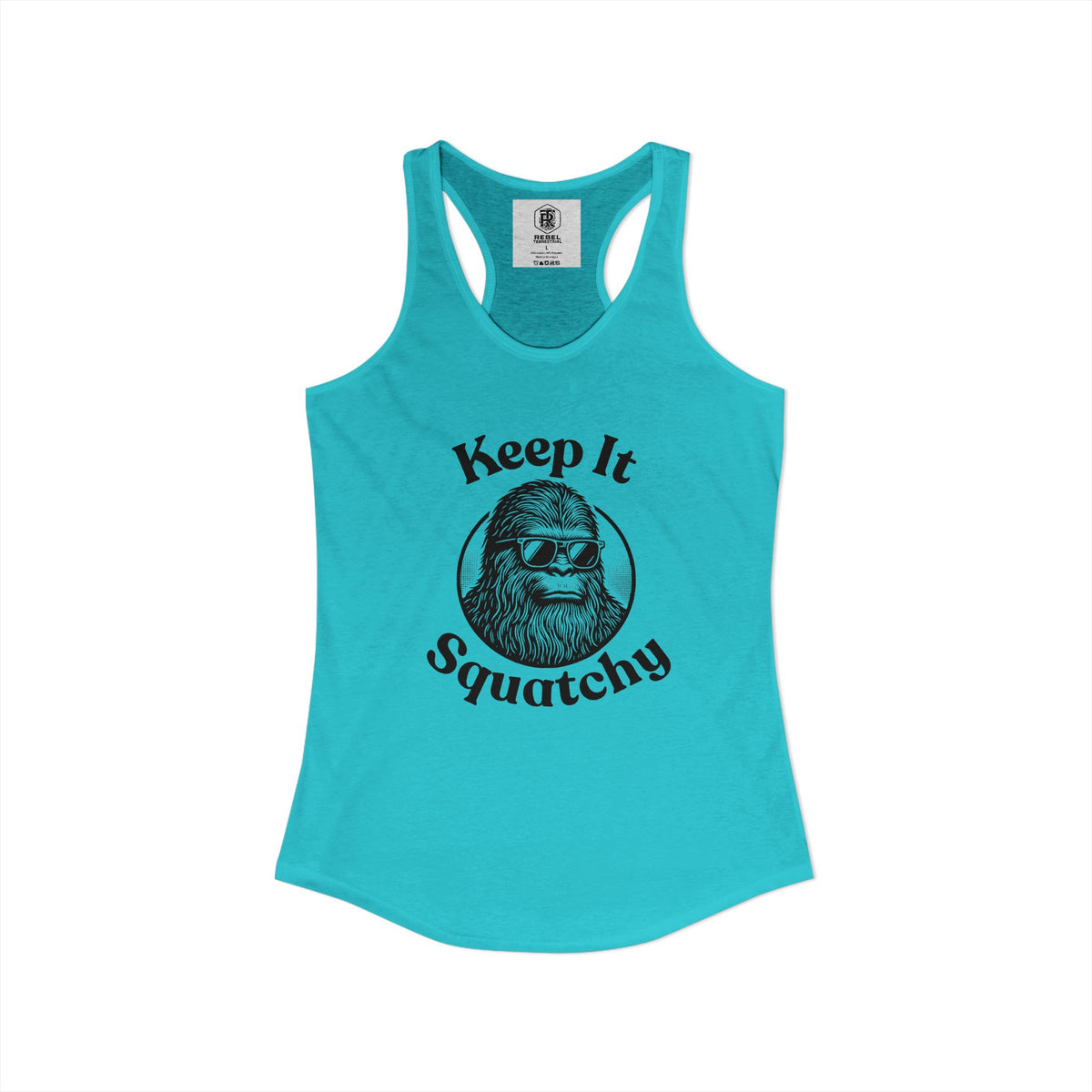Keep It Squatchy Bigfoot Women’s Racerback Tank Top
