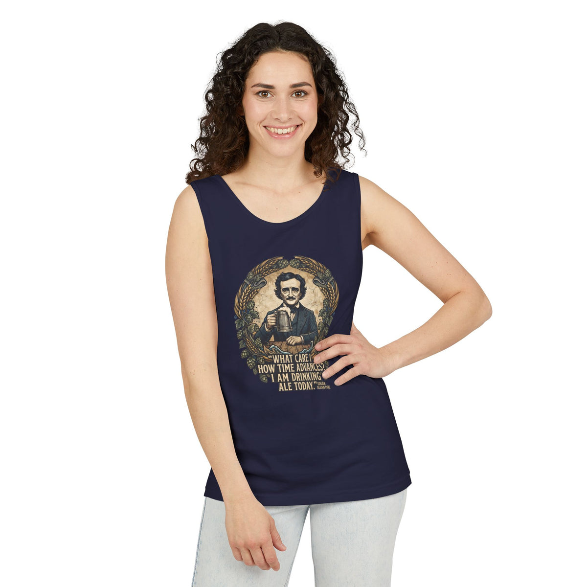 I Am Drinking Ale Today Edgar Allan Poe Tank Top