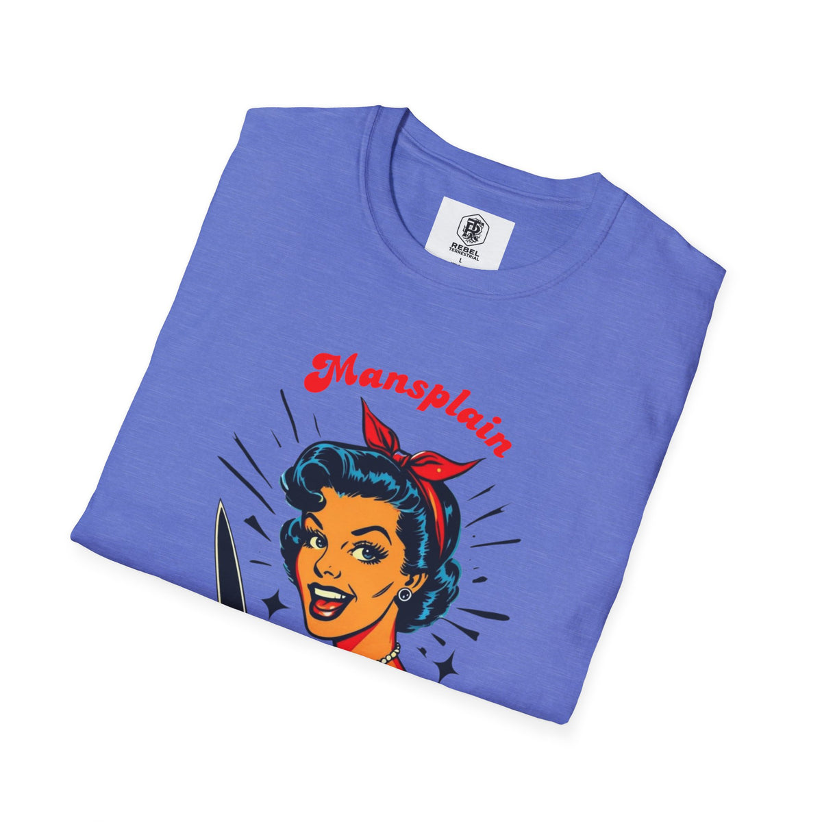 Mansplain Elsewhere - Vintage Feminist T-Shirt