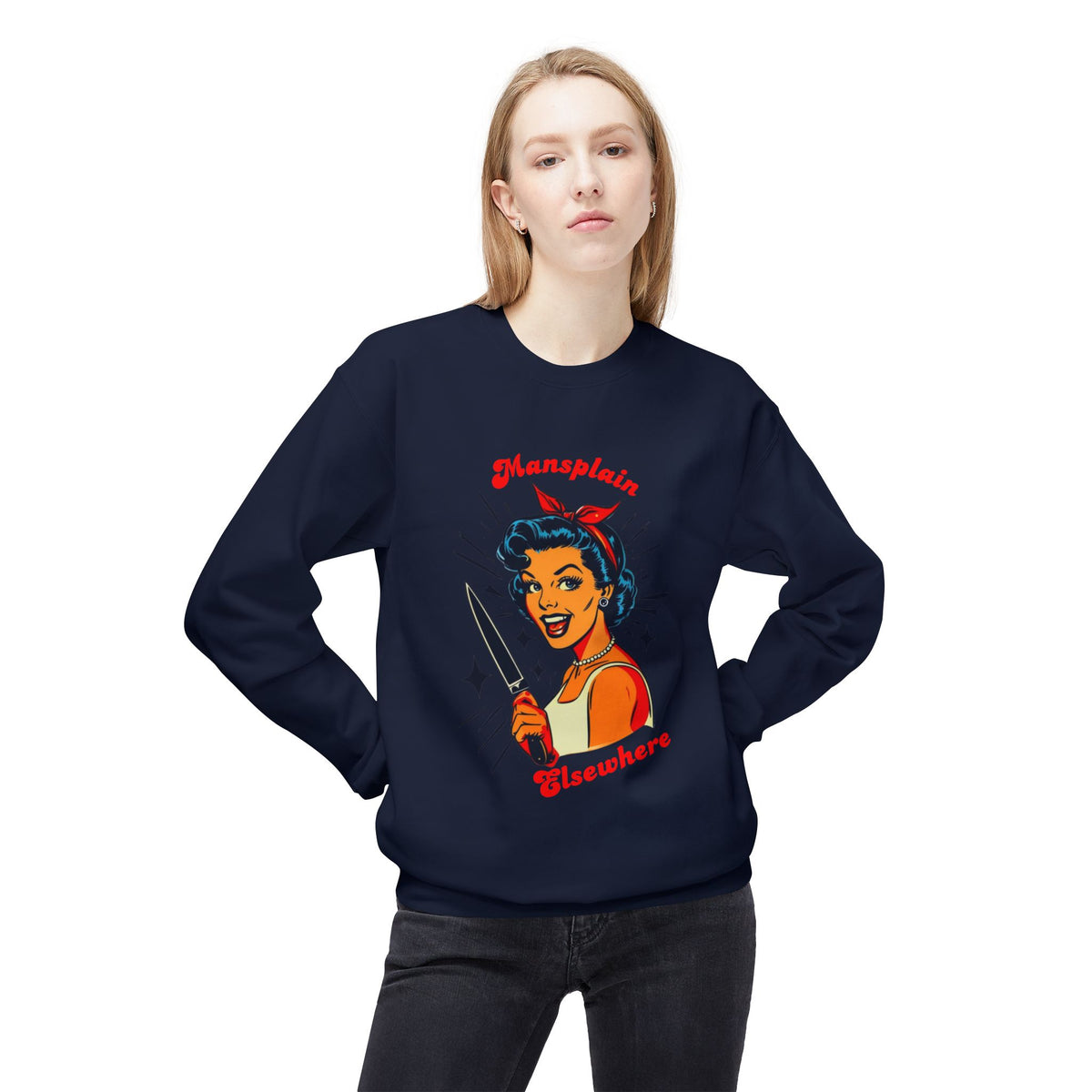 Mansplain Elsewhere Crewneck Sweatshirt