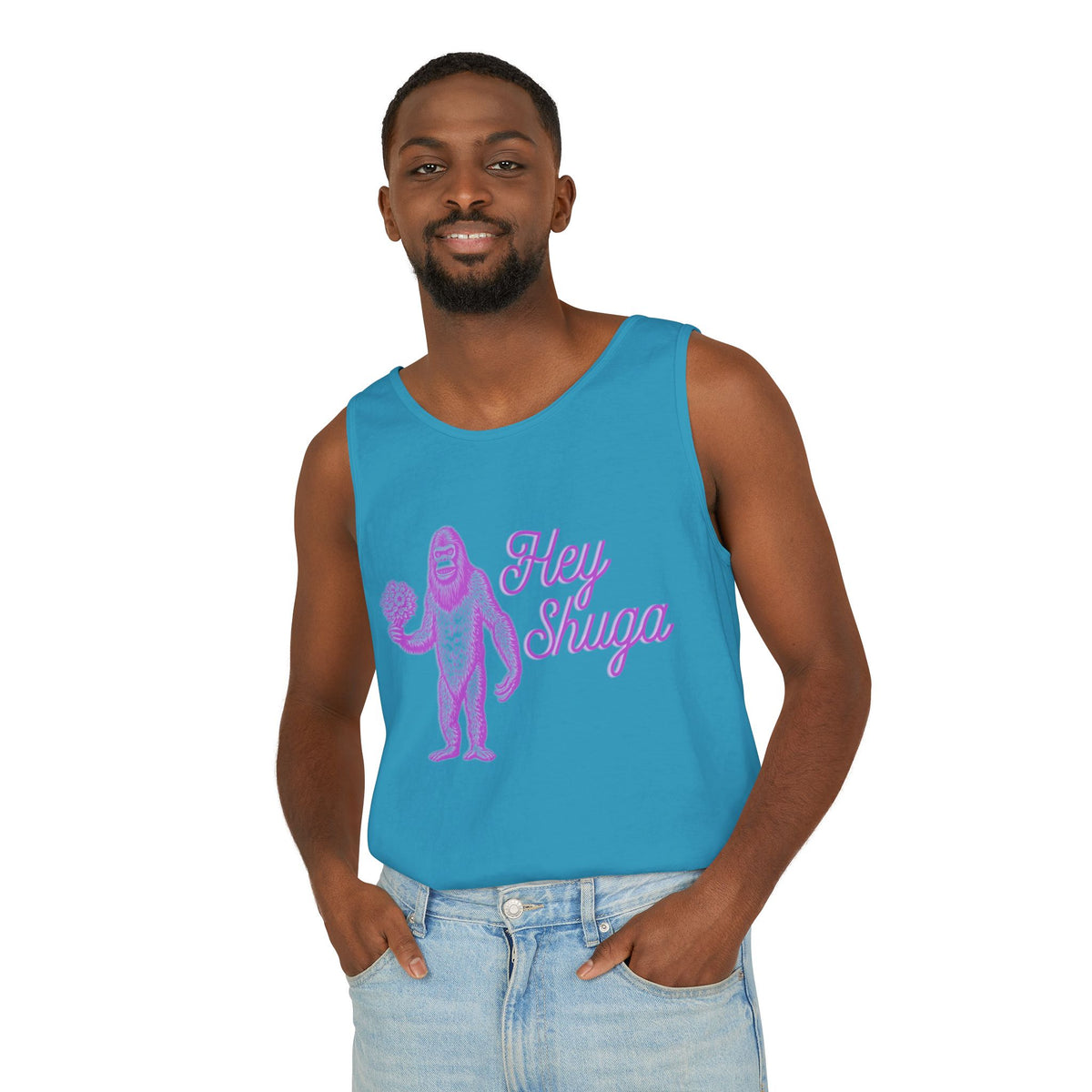 Hey Shuga Bigfoot Unisex Tank Top
