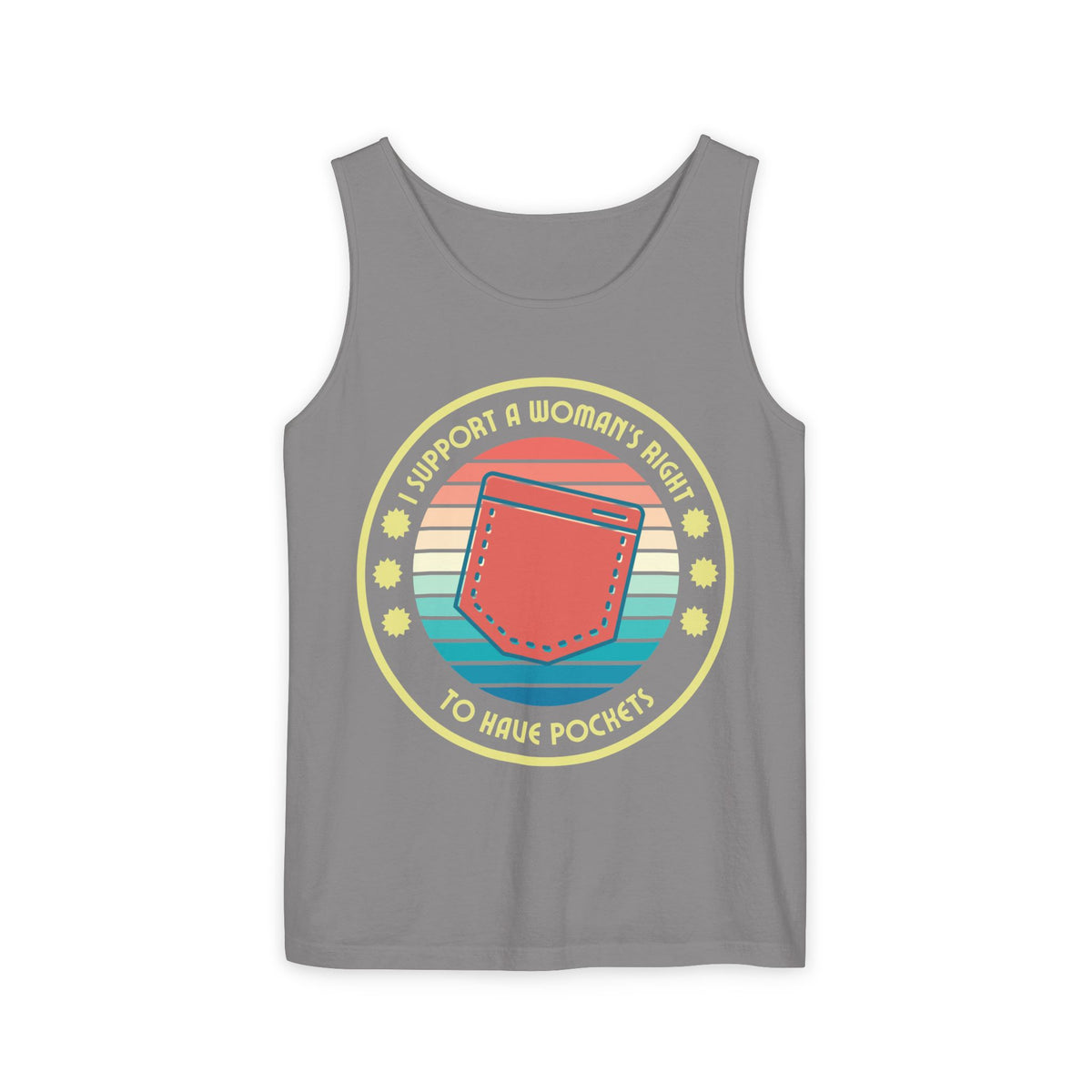 I Support a Woman’s Right to Have Pockets – Unisex Jersey Tank