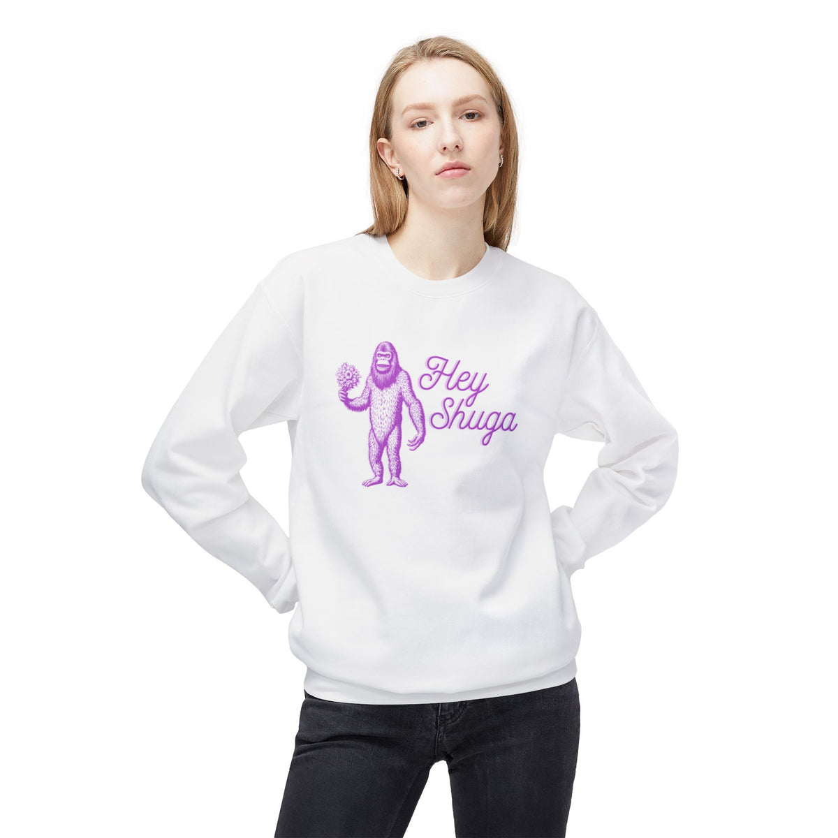Hey Shuga Bigfoot Crewneck Sweatshirt