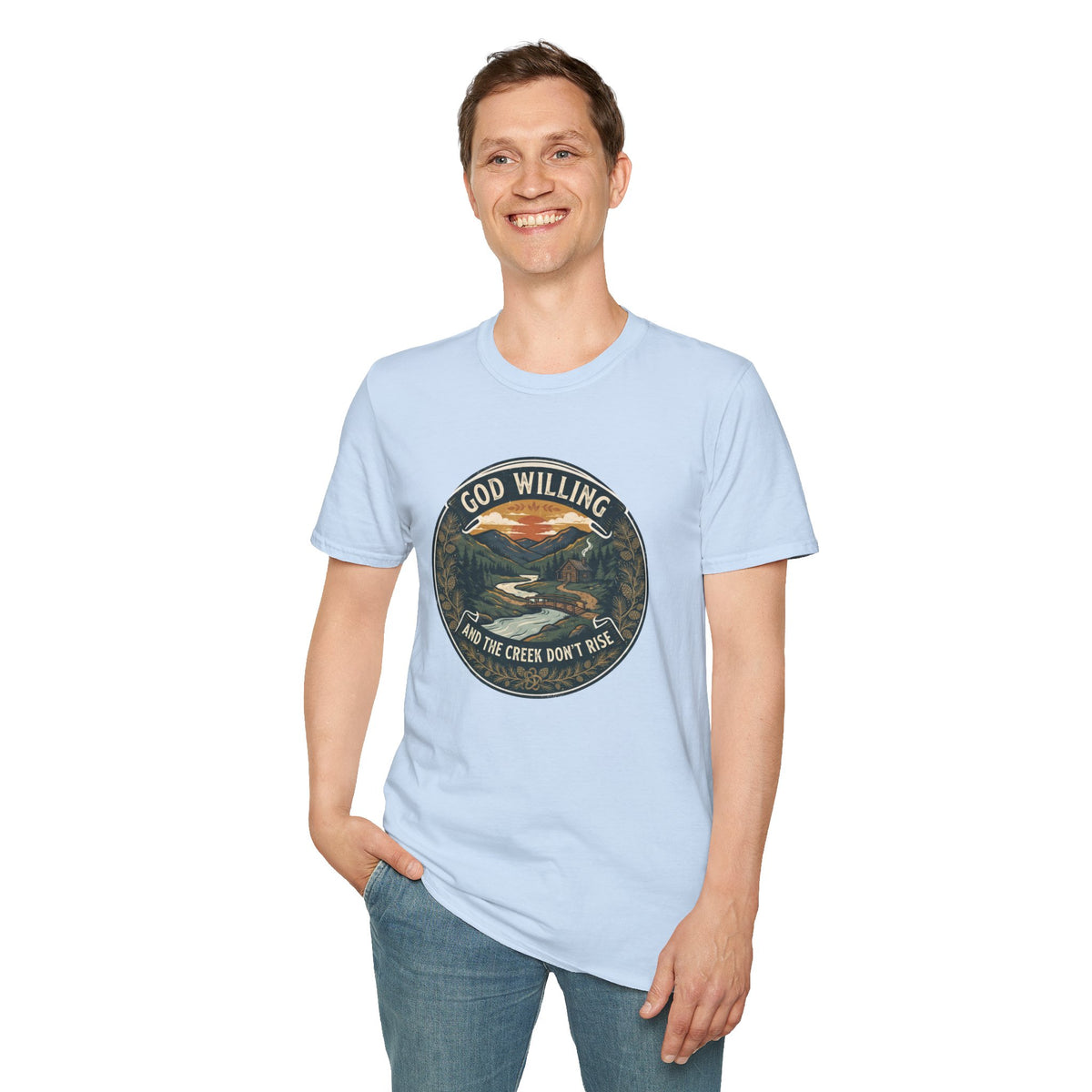 Creek Don't Rise Appalachian Motto T-Shirt