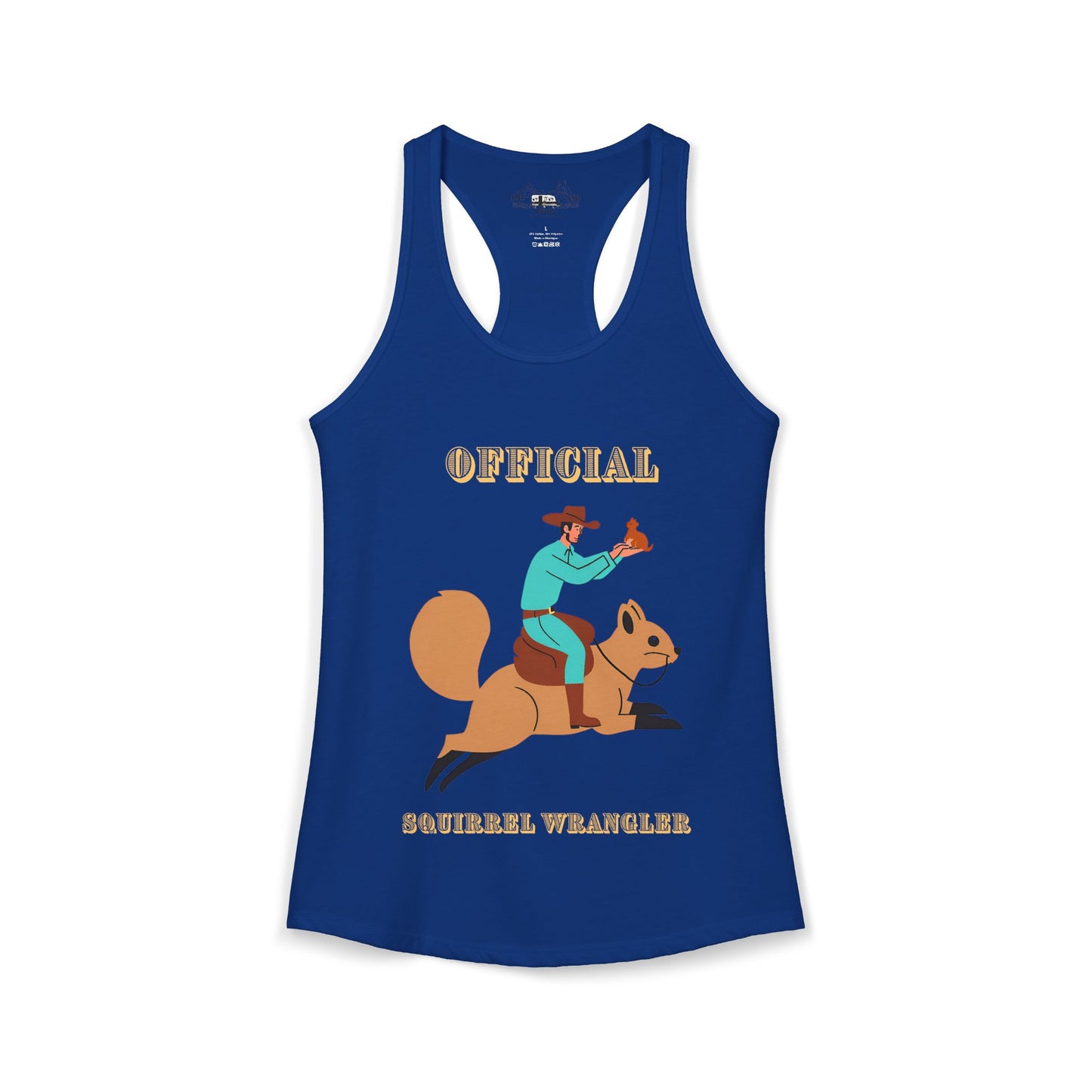 Official Squirrel Wrangler Women's Racerback Tank Top