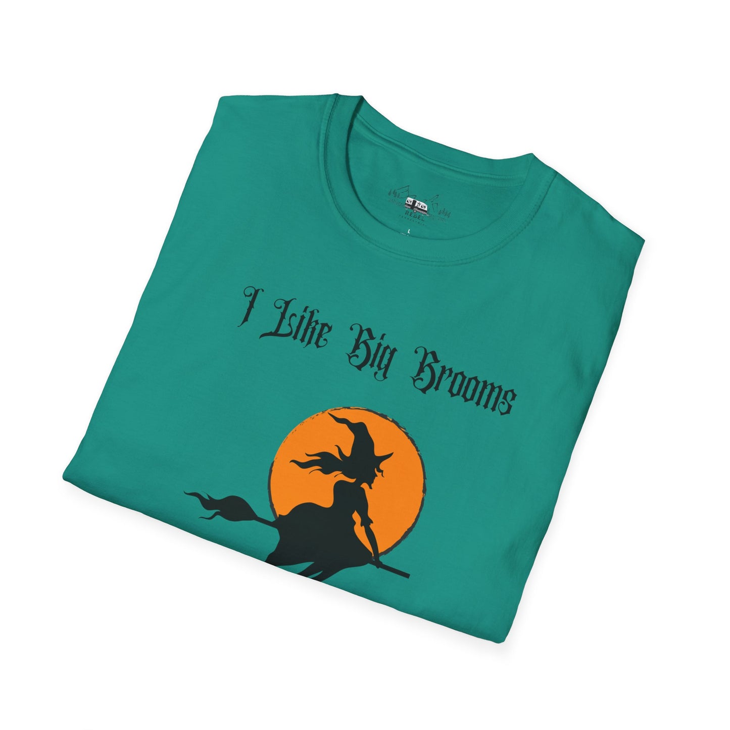 "I Like Big Brooms" Gothic Witch Unisex T-Shirt