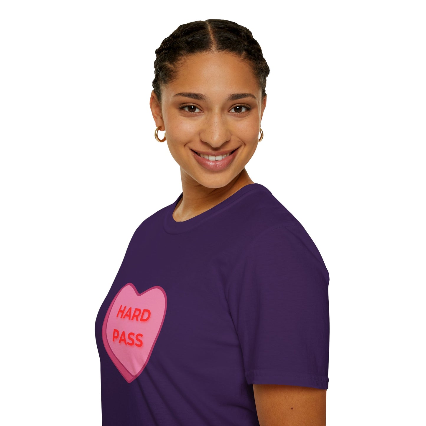 Hard Pass Candy Heart Crew Neck Tee