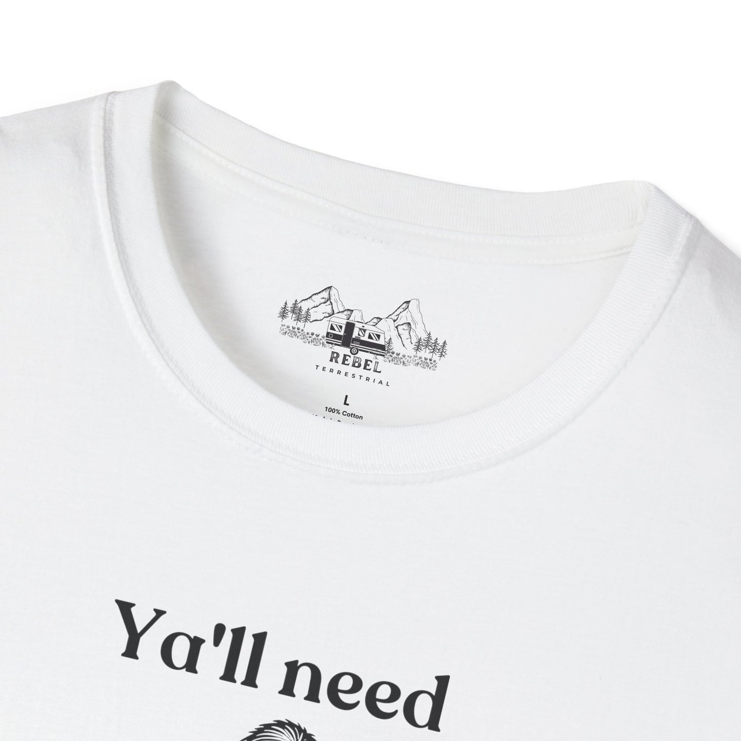 Y’all Need Jesus Bigfoot T-Shirt – Unisex Softstyle Tee