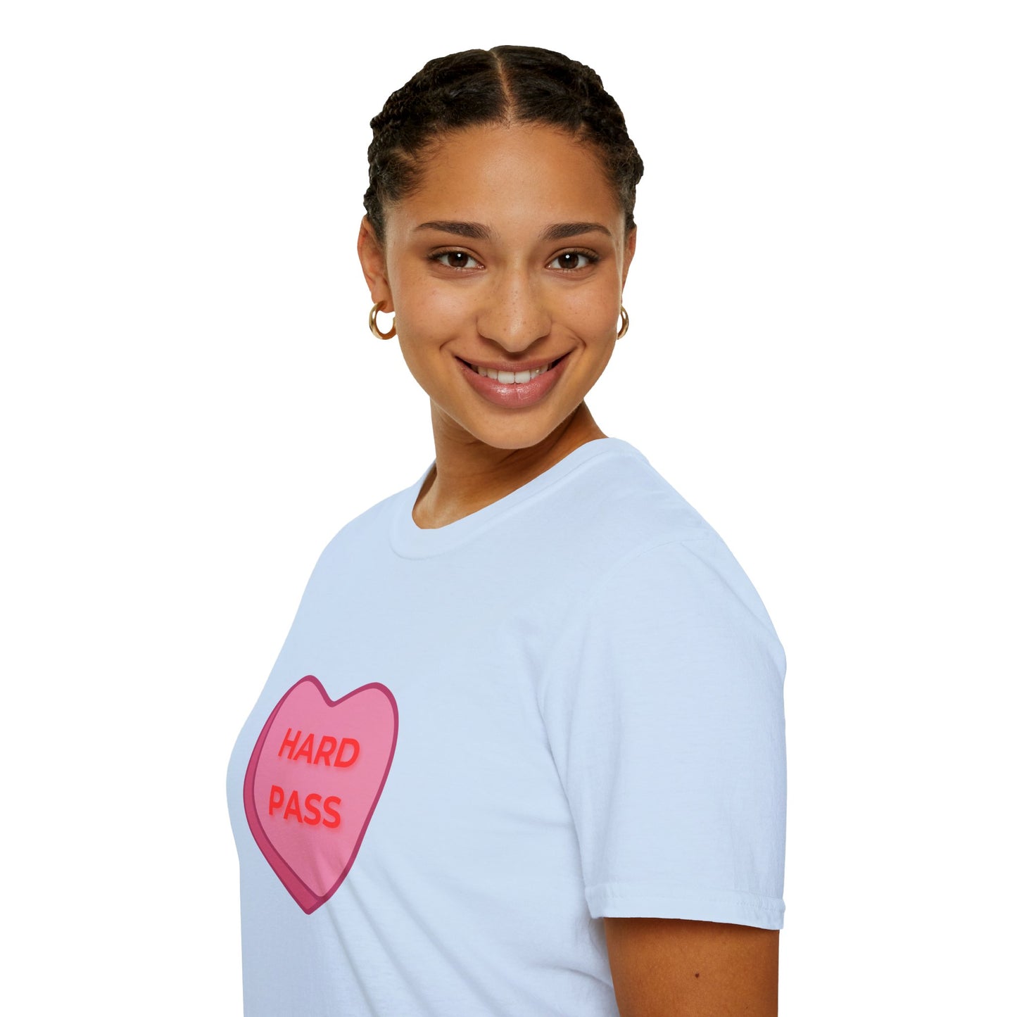 Hard Pass Candy Heart Crew Neck Tee