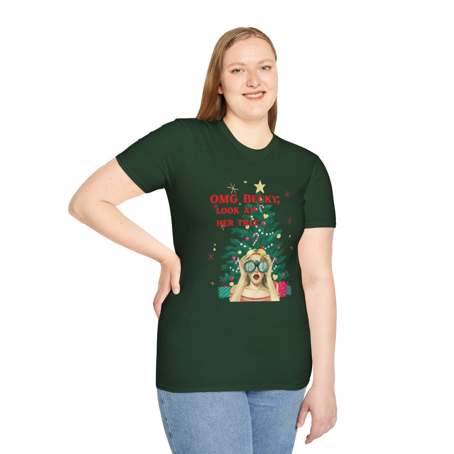 OMG Becky, Look at Her Tree - Vintage Holiday Rap Tee