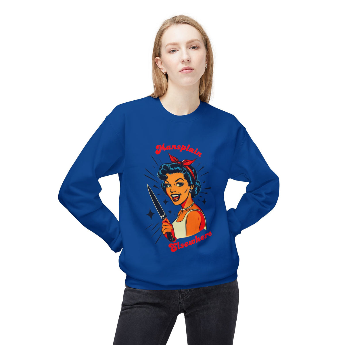 Mansplain Elsewhere Crewneck Sweatshirt