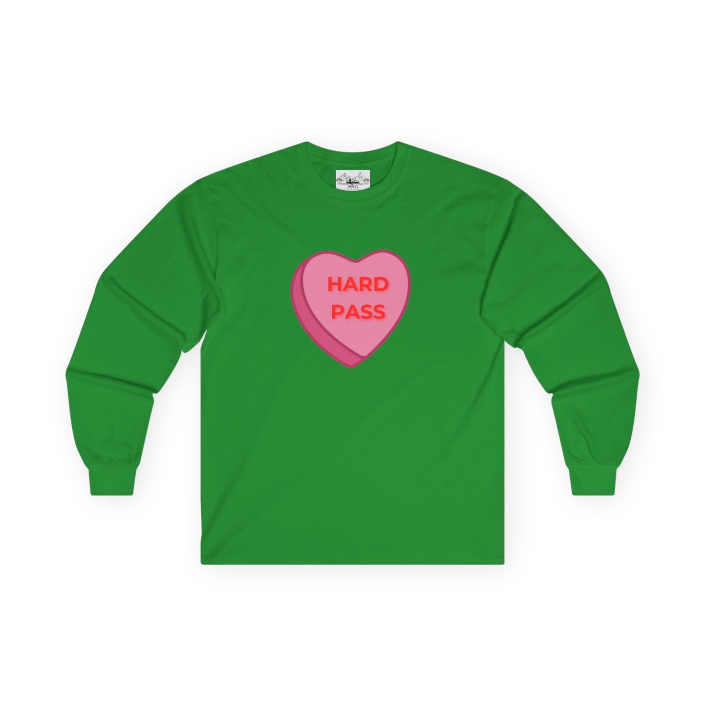 Hard Pass Candy Heart Long Sleeve Tee