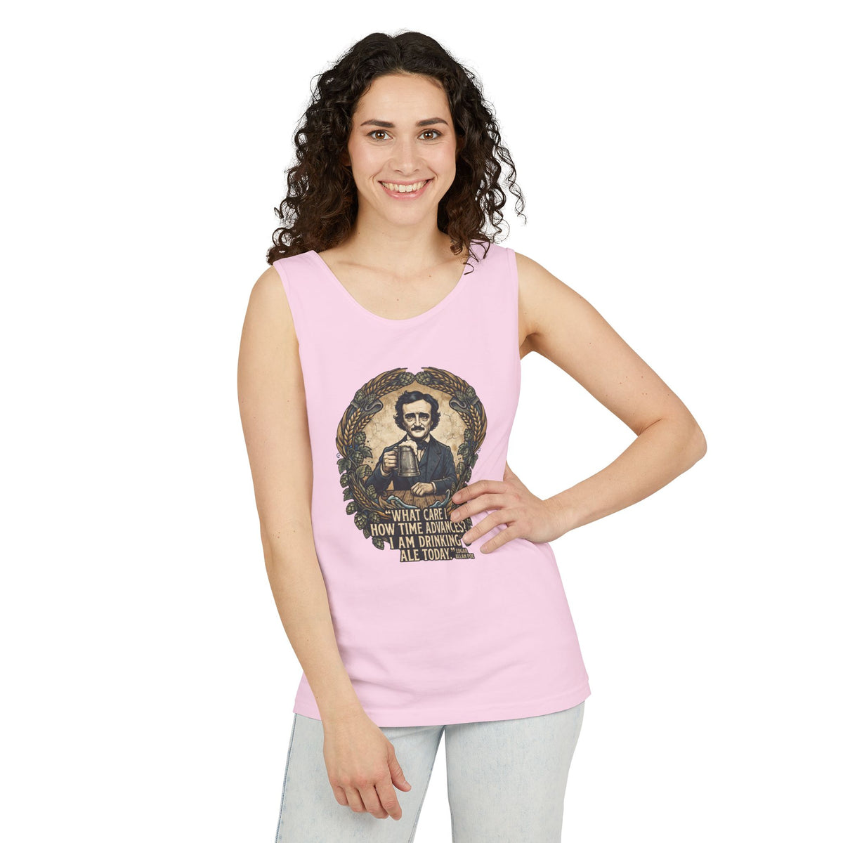 I Am Drinking Ale Today Edgar Allan Poe Tank Top