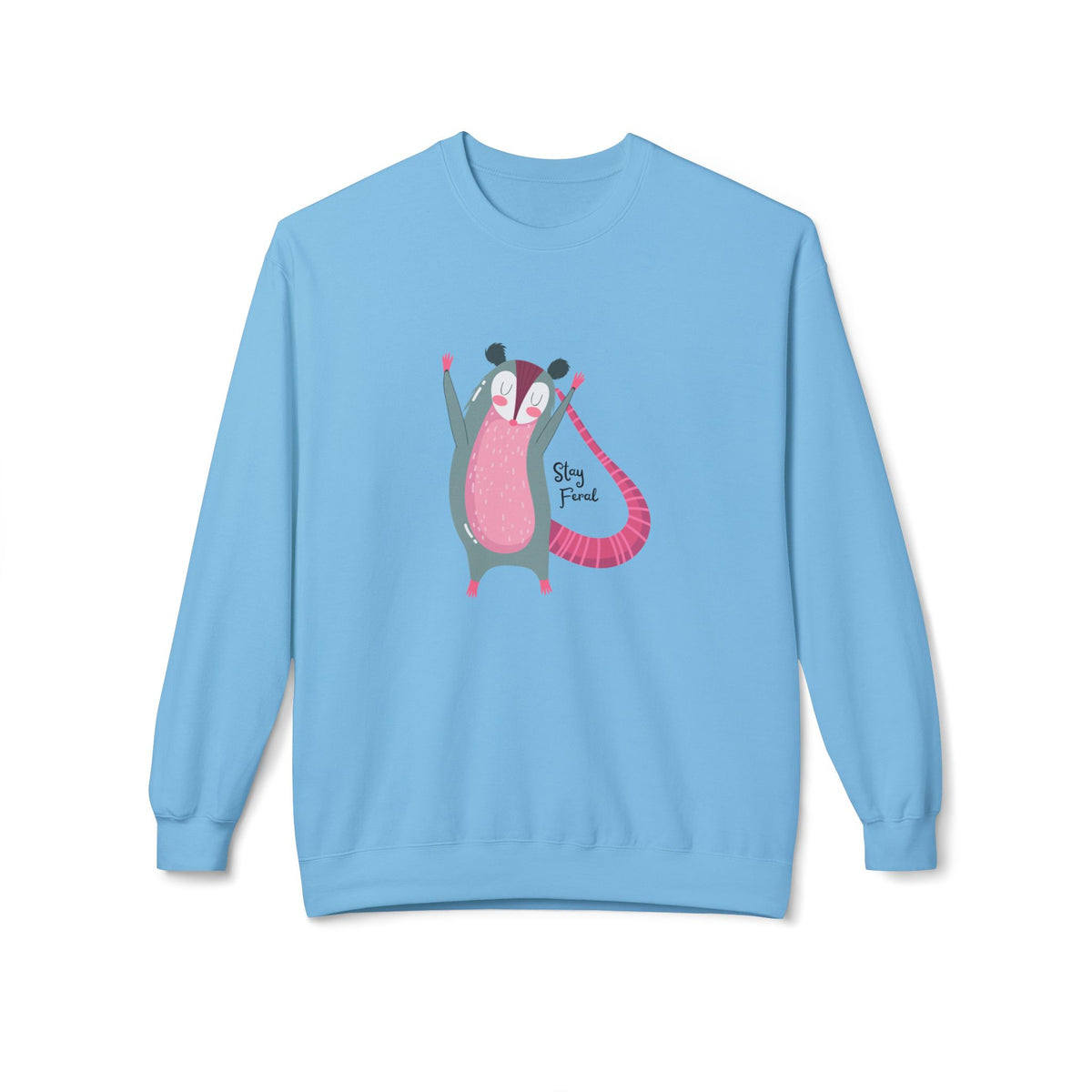 Stay Feral – Possum Crewneck Sweatshirt
