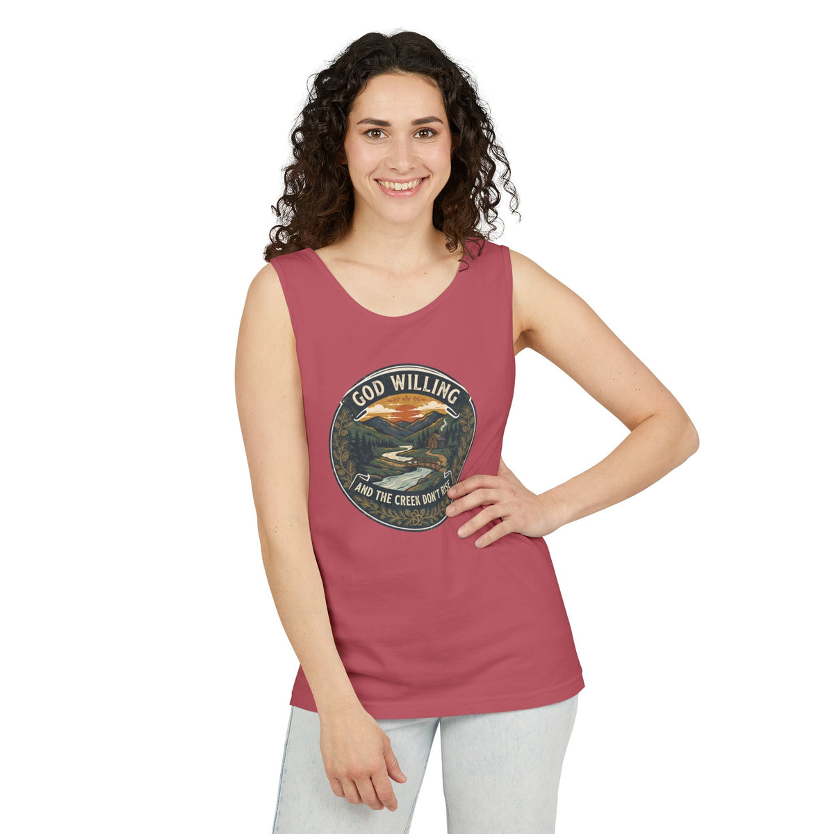 Creek Don't Rise Appalachian Motto Tank Top