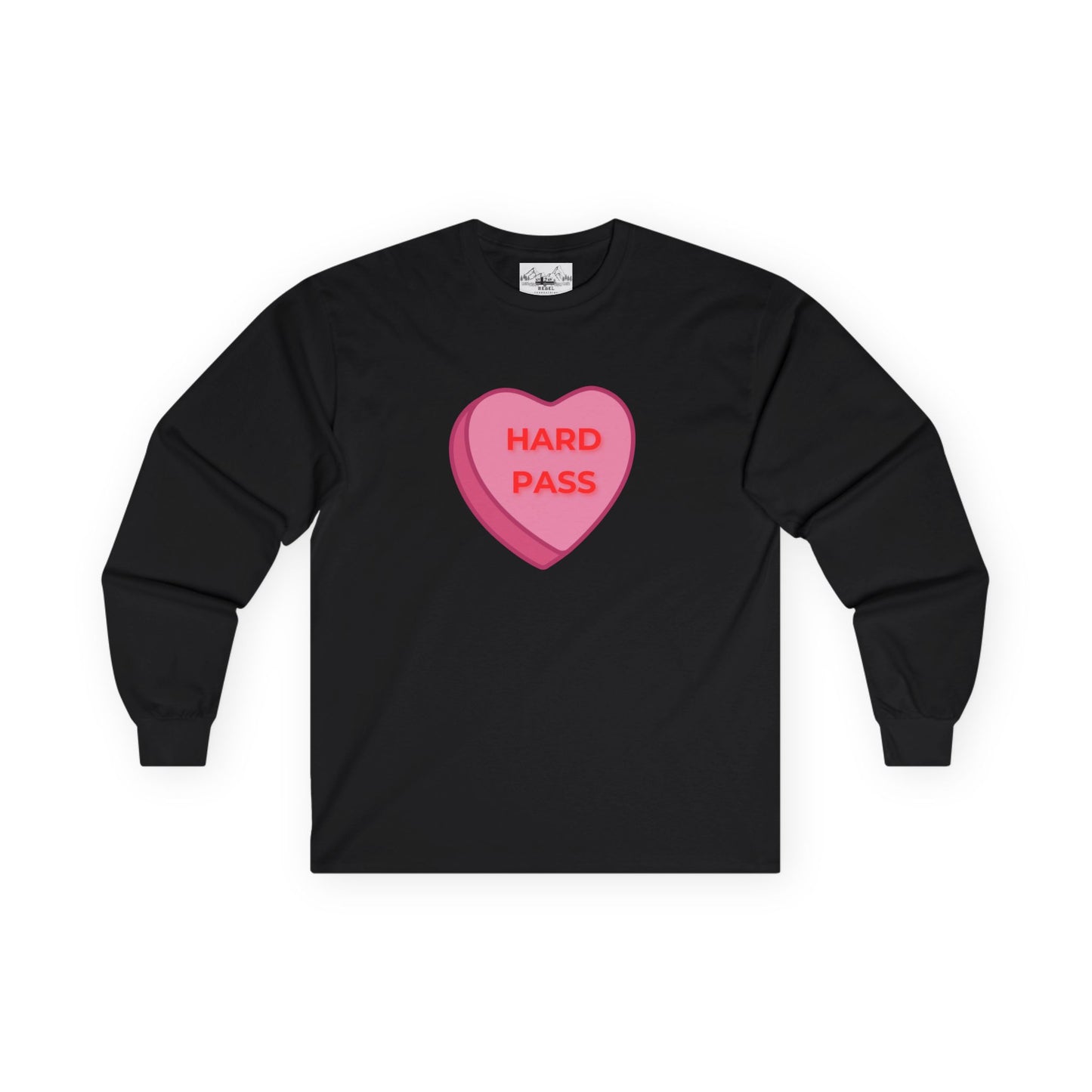 Hard Pass Candy Heart Long Sleeve Tee
