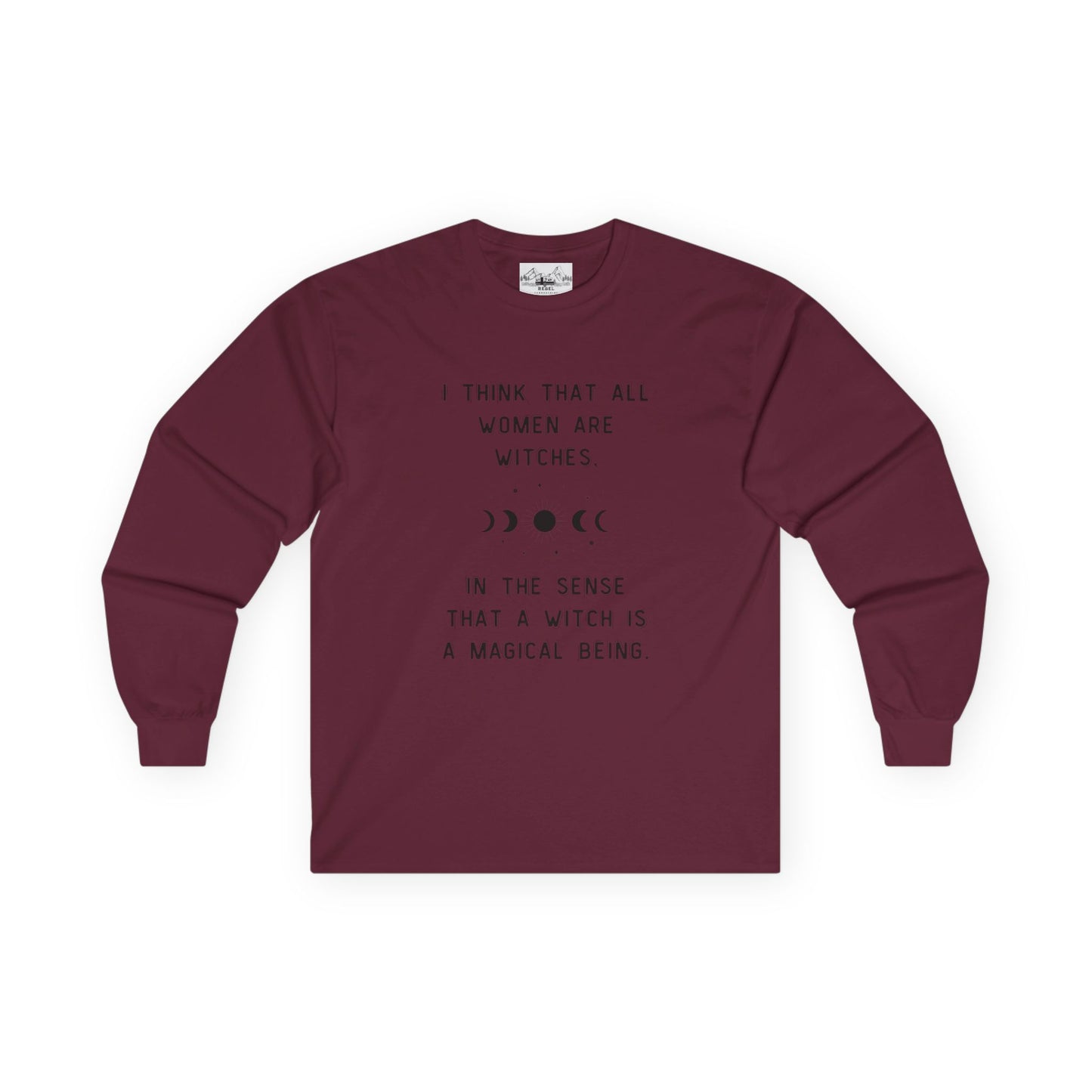 Empowered Witch Long-Sleeve Tee - Phases of the Moon