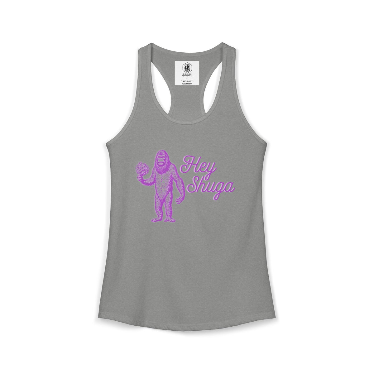 Hey Shuga Bigfoot Women’s Racerback Tank Top
