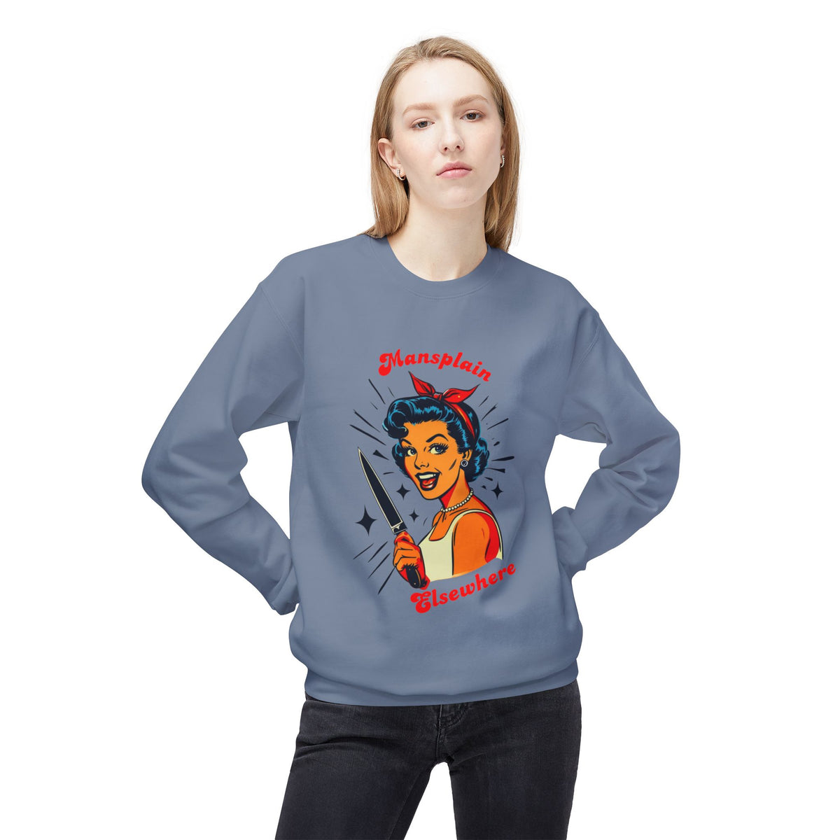 Mansplain Elsewhere Crewneck Sweatshirt