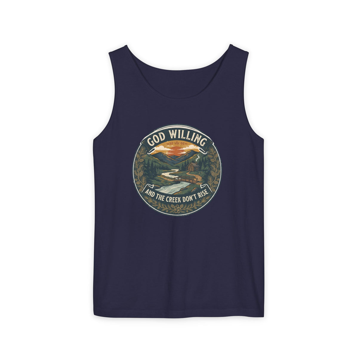 Creek Don't Rise Appalachian Motto Tank Top