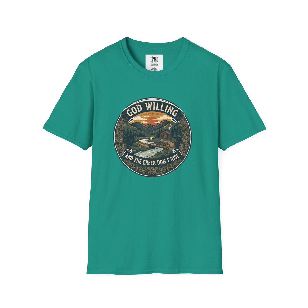 Creek Don't Rise Appalachian Motto T-Shirt