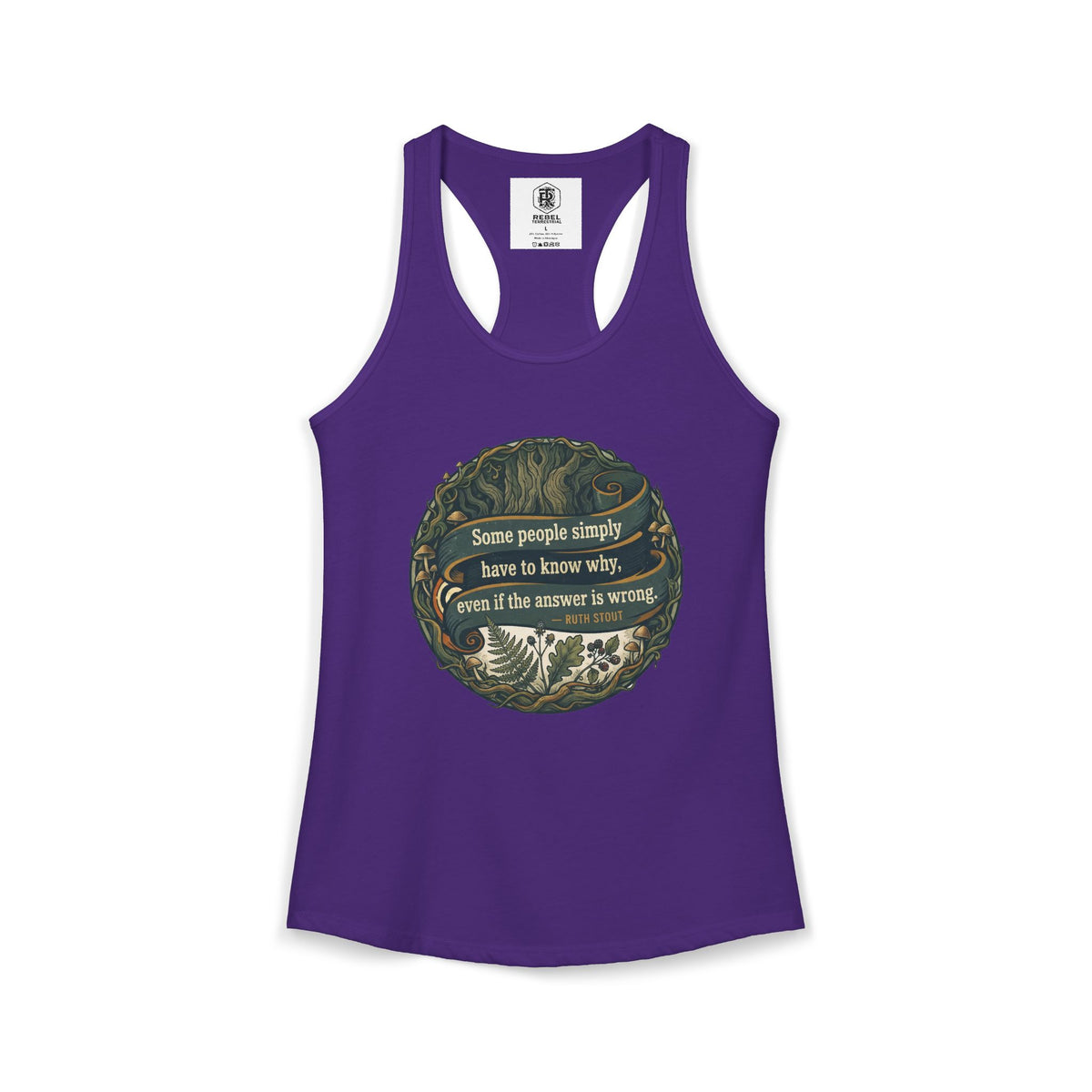 Ruth Stout Quote – Women’s Racerback Tank