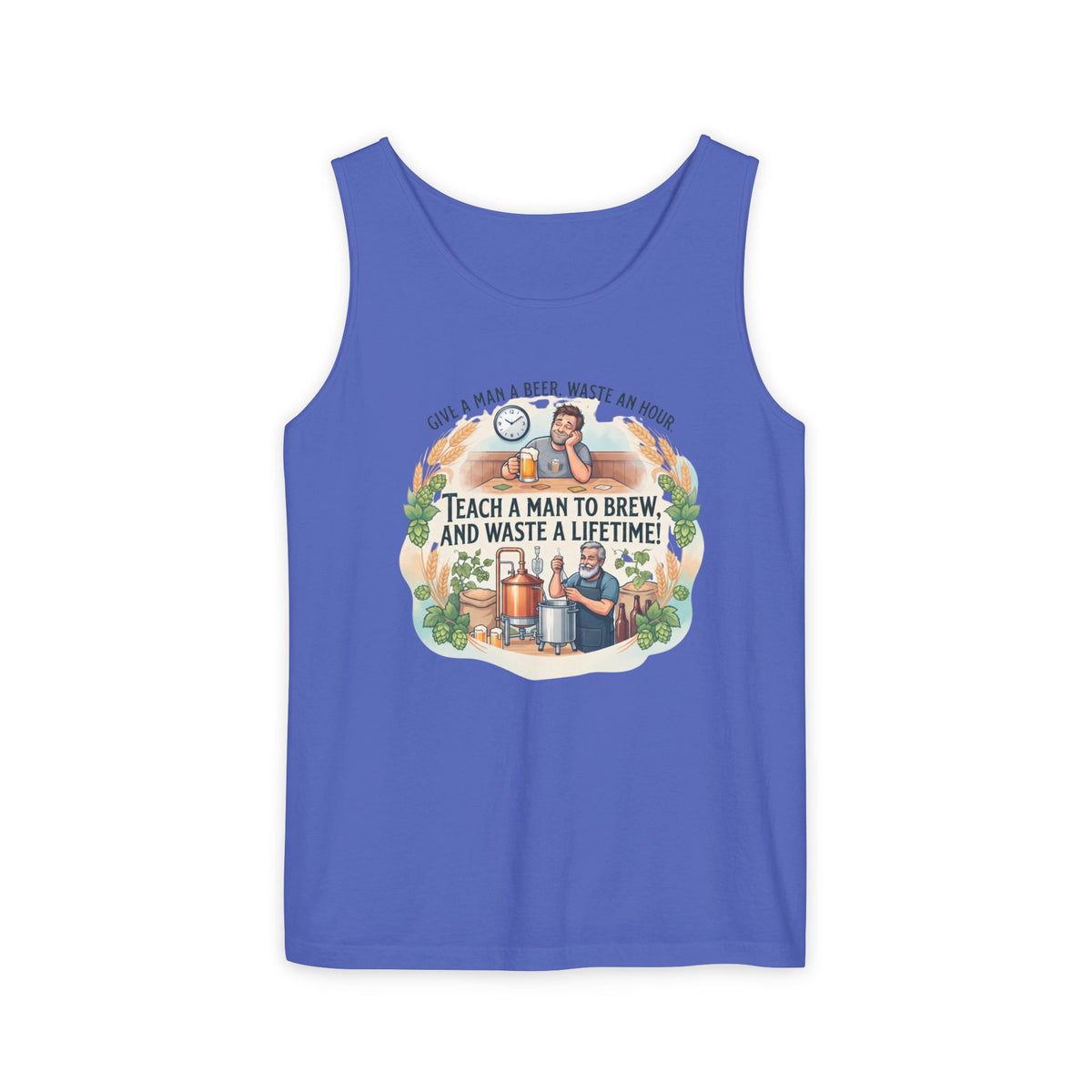 Teach a Man to Brew Beer Tank Top