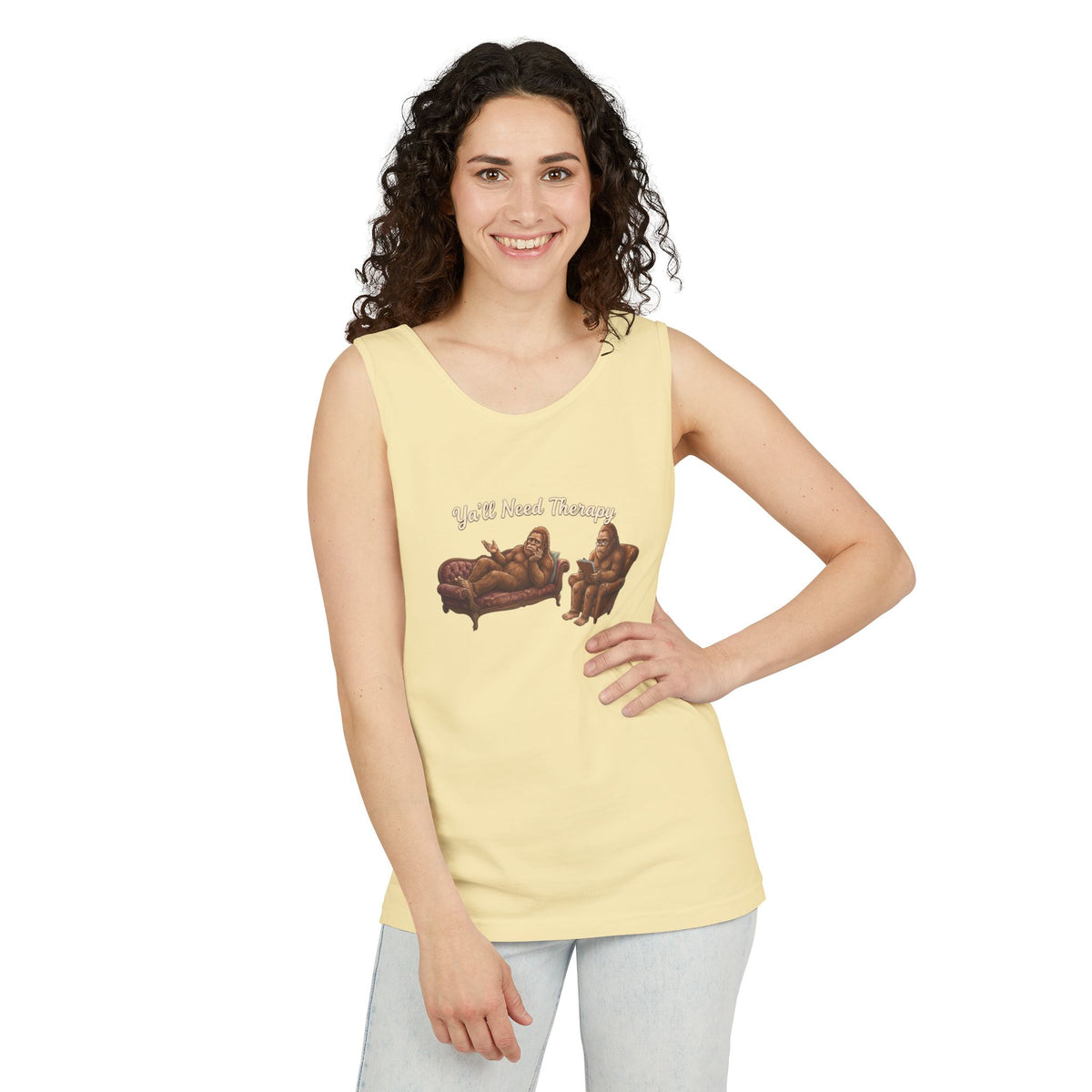 Y’all Need Therapy Bigfoot Tank Top