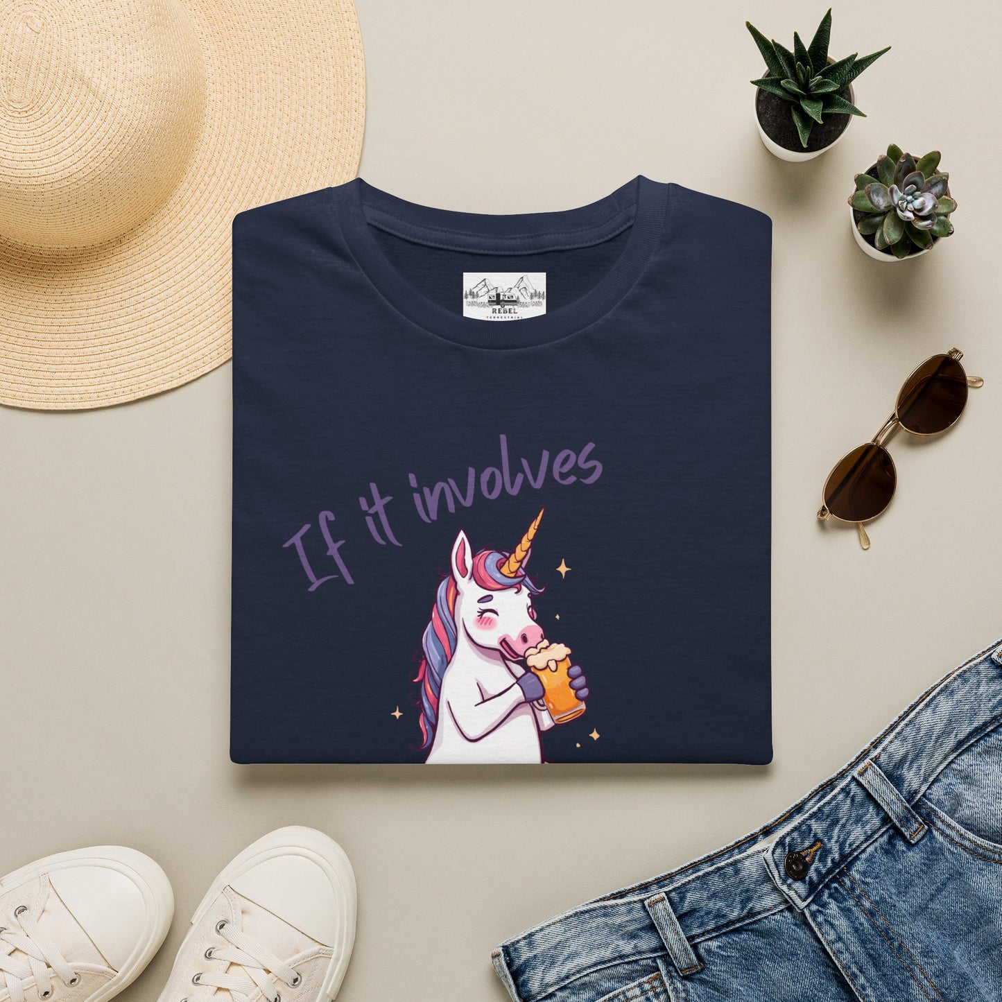 Unicorns & Drinking Graphic Tee