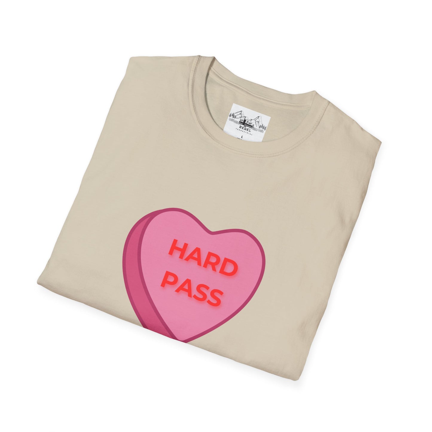 Hard Pass Candy Heart Crew Neck Tee