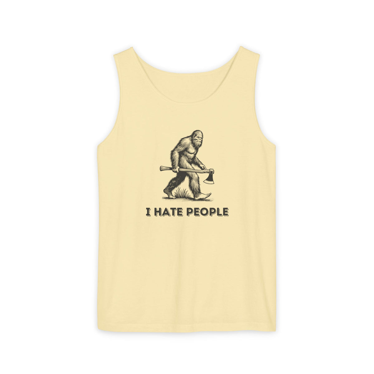 I Hate People – Bigfoot Unisex Jersey Tank