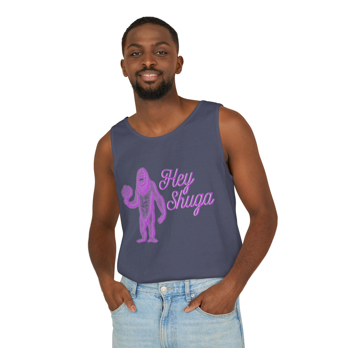 Hey Shuga Bigfoot Unisex Tank Top