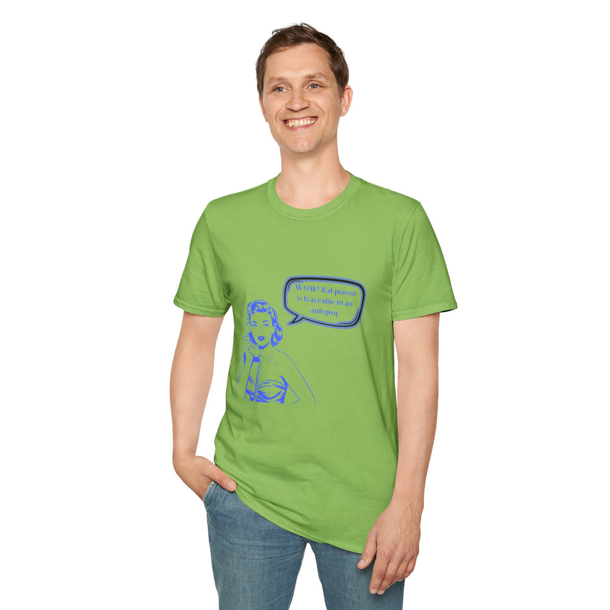 WOW!  Rat poison is traceable in an Autopsy – Vintage Dark Humor T-Shirt