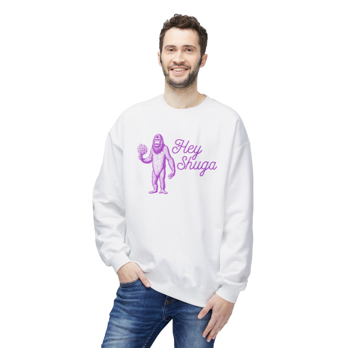 Hey Shuga Bigfoot Crewneck Sweatshirt