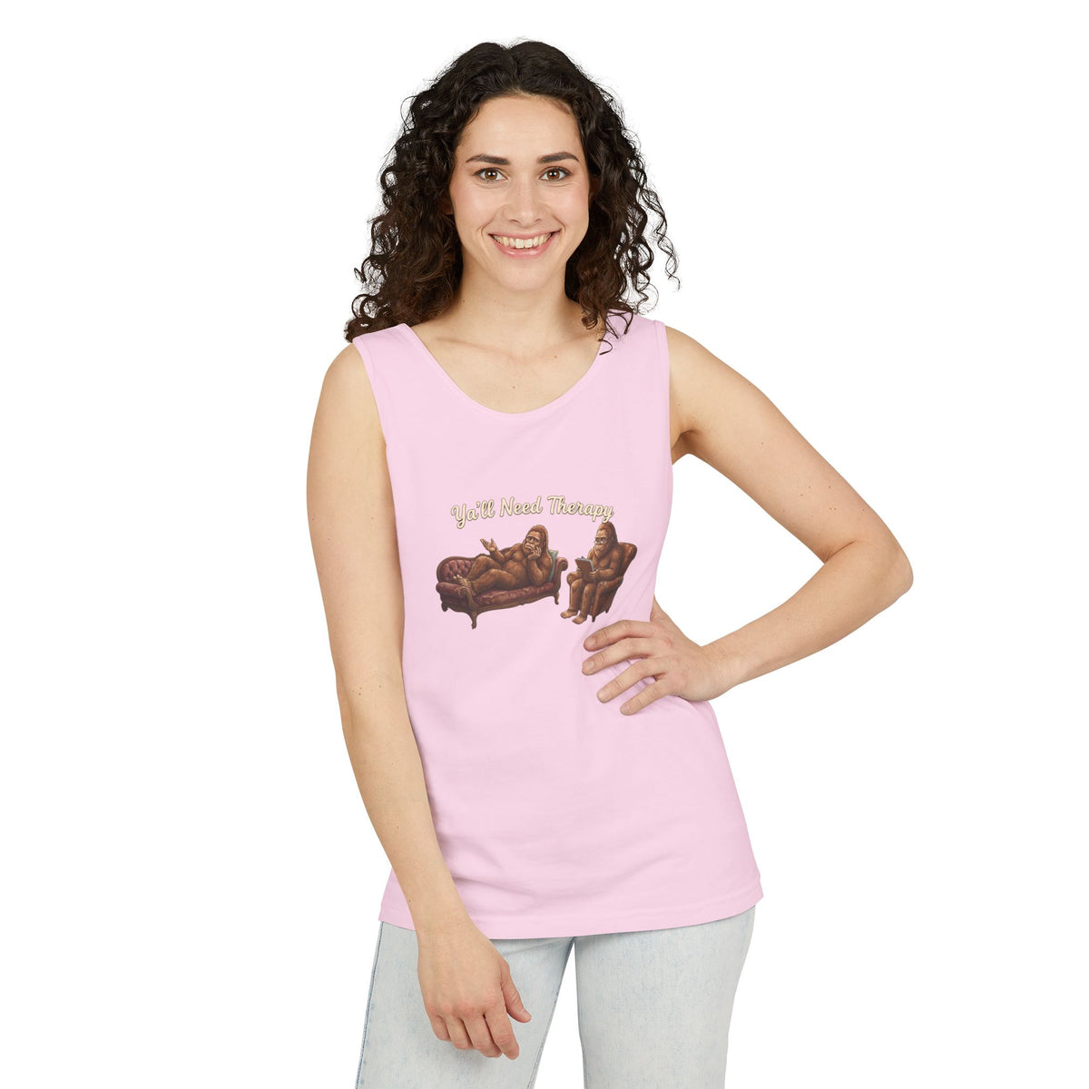 Y’all Need Therapy Bigfoot Tank Top