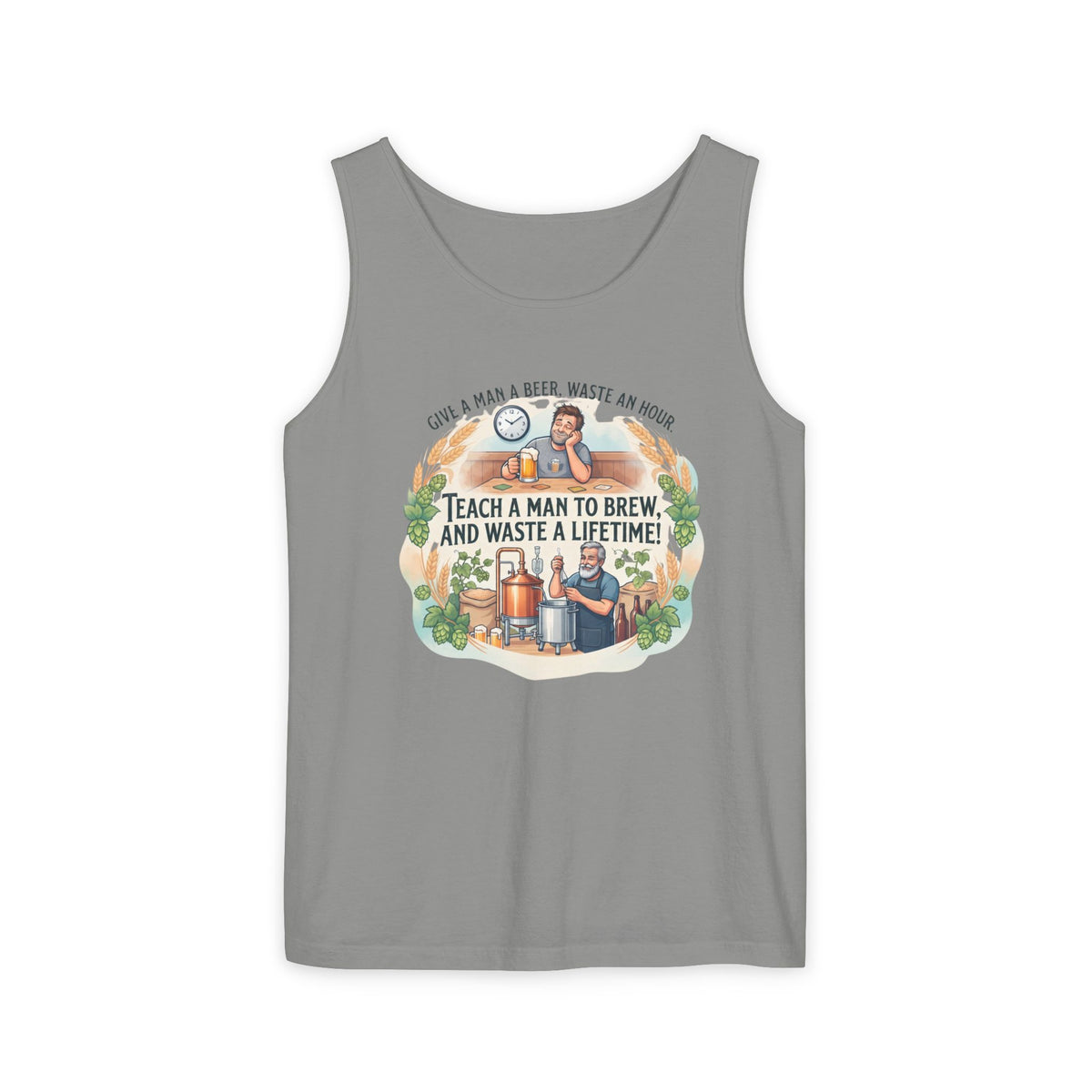 Teach a Man to Brew Beer Tank Top