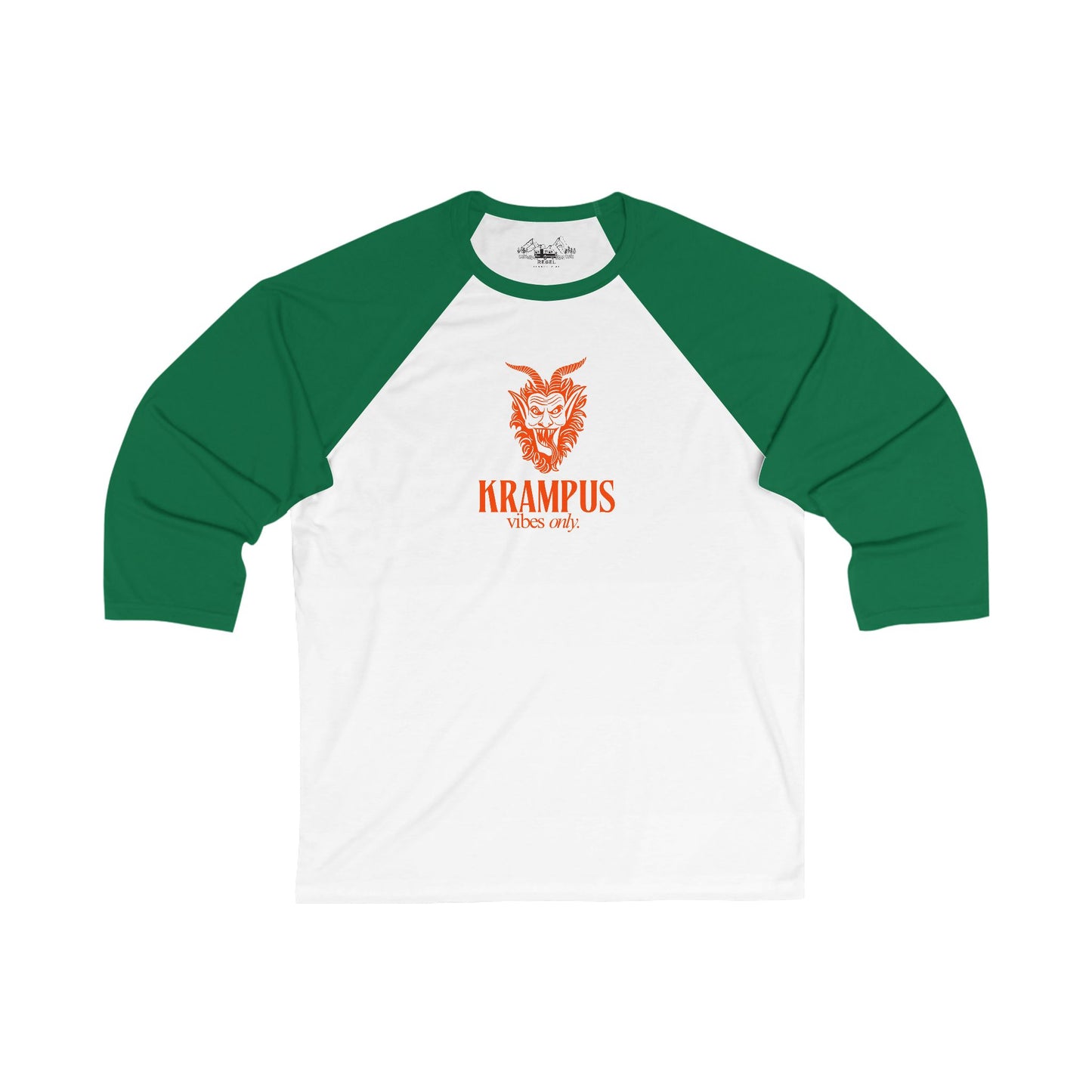KRAMPUS Vibes Only Vintage Baseball Tee (Unisex 3/4 Sleeve)