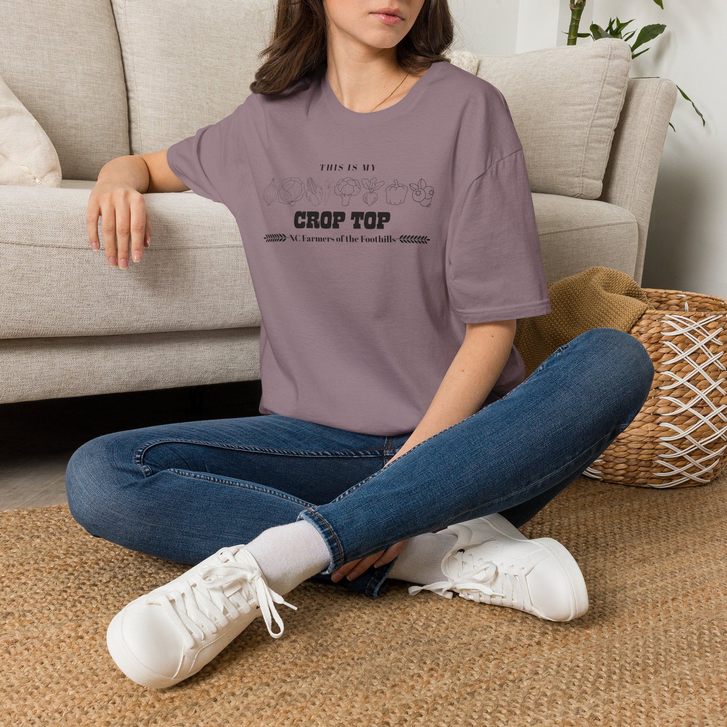 NC Farmers of the Foothills "This Is My Crop Top" Graphic T-Shirt