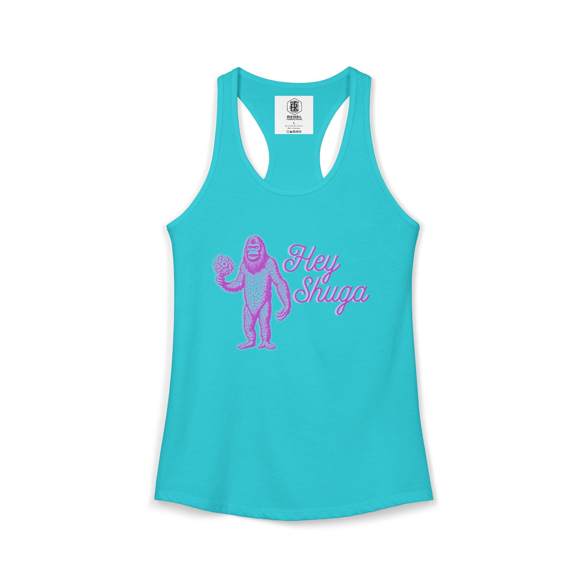 Hey Shuga Bigfoot Women’s Racerback Tank Top