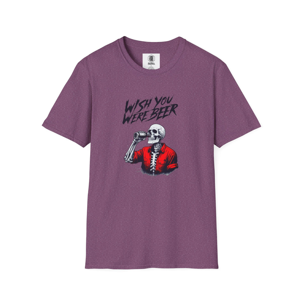 Wish You Were Beer – Funny Skeleton Drinking Tee
