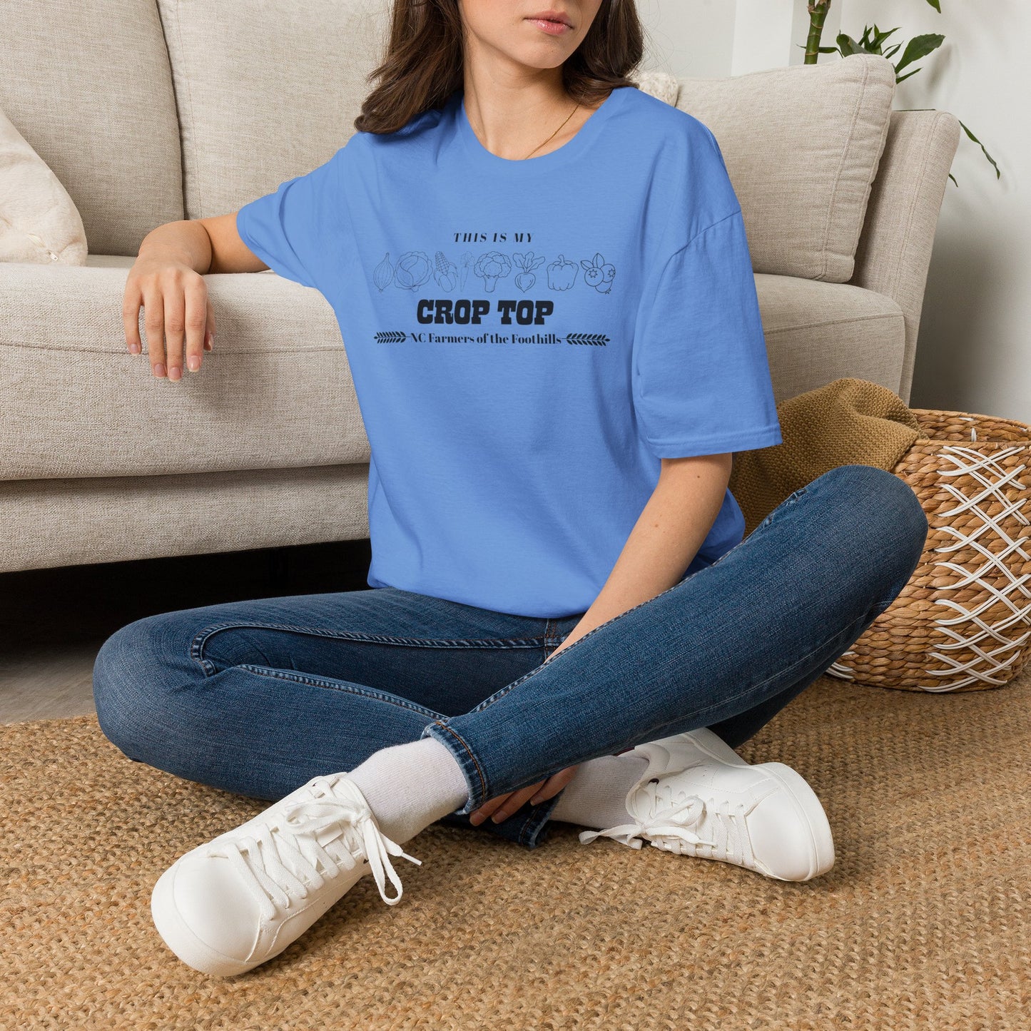 NC Farmers of the Foothills "This Is My Crop Top" Graphic T-Shirt